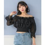 シャーリングパールBL ブラウス オフショルダー | RETRO GIRL | 詳細画像15