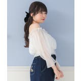 シャーリングパールBL ブラウス オフショルダー | RETRO GIRL | 詳細画像3