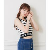 ロゴ配色NTタンク 【Emsexcite】ニットタンクトップ スポーツ | RETRO GIRL | 詳細画像3 