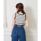 ロゴ配色NTタンク 【Emsexcite】ニットタンクトップ スポーツ | RETRO GIRL | 詳細画像4 