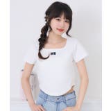 WHT2 | 裾ラウンドTEE | RETRO GIRL