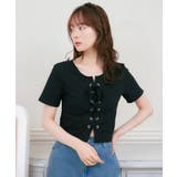 BLK1 | ハトメレースアップCT | RETRO GIRL