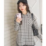 レースパッチ付チェックSH | RETRO GIRL | 詳細画像2
