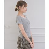 ロゴプリントキャミレイヤードTEE | RETRO GIRL | 詳細画像16 