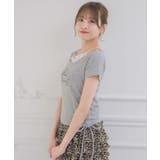 ロゴプリントキャミレイヤードTEE | RETRO GIRL | 詳細画像18 