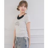 ロゴプリントキャミレイヤードTEE | RETRO GIRL | 詳細画像26 