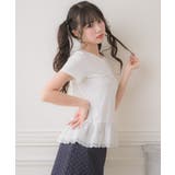 裾レースビジューロゴTEE | RETRO GIRL | 詳細画像16