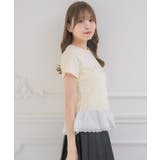 裾レースビジューロゴTEE | RETRO GIRL | 詳細画像24