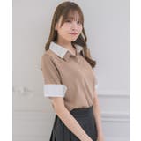 スキッパーSHレイヤード風NT | RETRO GIRL | 詳細画像25 