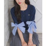 袖BIGリボンNTカーデ | RETRO GIRL | 詳細画像1 