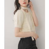 WHT4 | タイ付き半袖シャギーNTPO | RETRO GIRL