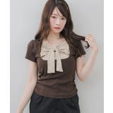 BIGリボン切替Tシャツ | RETRO GIRL | 詳細画像1 
