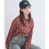 チェックフロントドロストシャツ | RETRO GIRL | 詳細画像15 
