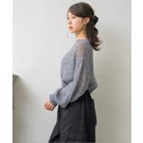 モヘアメッシュNTPO 【Emsexcite】ニットプルオーバー シアートップス | RETRO GIRL | 詳細画像14 