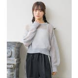 モヘアメッシュNTPO 【Emsexcite】ニットプルオーバー シアートップス | RETRO GIRL | 詳細画像6 
