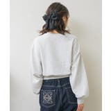 ショート刺繍トレーナー 【Emsexcite】トレーナー スウェット | RETRO GIRL | 詳細画像16 