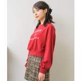 ショート刺繍トレーナー 【Emsexcite】トレーナー スウェット | RETRO GIRL | 詳細画像8 