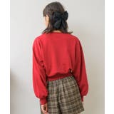 ショート刺繍トレーナー 【Emsexcite】トレーナー スウェット | RETRO GIRL | 詳細画像9 