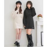 フーディーチュニックOP 【Emsexcite】パーカーワンピース スウェットワ… | RETRO GIRL | 詳細画像4 