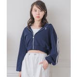 ライン入りショートフーディー | RETRO GIRL | 詳細画像27