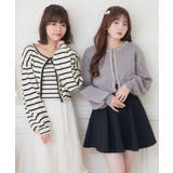 B/BLK | パールNTカーデ×キャミSET Emsexcite | RETRO GIRL