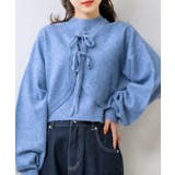 BLU0 | ハイネックNTリボンカーデSET Emsexcite カーディガン＆ノースリーブ… | RETRO GIRL