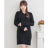 襟ZIPチュニックNT 【Emsexcite】リブニット/ニットワンピース | RETRO GIRL | 詳細画像16 