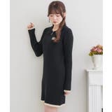 襟ZIPチュニックNT 【Emsexcite】リブニット/ニットワンピース | RETRO GIRL | 詳細画像17 