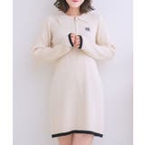 WHT4 | 襟ZIPチュニックNT 【Emsexcite】リブニット/ニットワンピース | RETRO GIRL