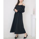 BLK1 | オフショルアソートロングOP | RETRO GIRL