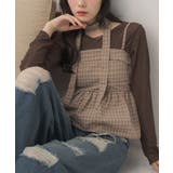 C/BRN | 【セットアイテム】タイ付ビスチェ&インナーSET | RETRO GIRL