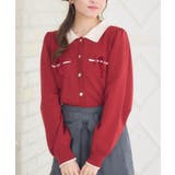 RED0 | ベロアリボンヴィンテージカーデ | RETRO GIRL