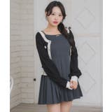 プレート付プリーツキャミOP | RETRO GIRL | 詳細画像16 