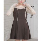 BRN0 | プレート付プリーツキャミOP | RETRO GIRL