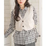 レースアップスエードベスト | RETRO GIRL | 詳細画像1 