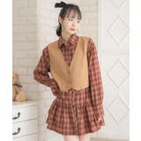 レースアップスエードベスト | RETRO GIRL | 詳細画像16 