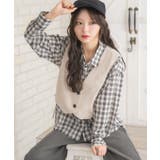 レースアップスエードベスト | RETRO GIRL | 詳細画像2 