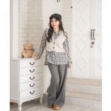 レースアップスエードベスト | RETRO GIRL | 詳細画像4 