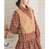 BRN3 | レースアップスエードベスト | RETRO GIRL