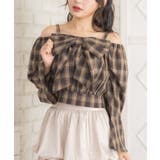 C/BRN | BIGリボンオフショルBL | RETRO GIRL