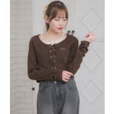 レースアップレイヤード風ロンTEE | RETRO GIRL | 詳細画像22