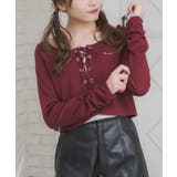 RED3 | レースアップレイヤード風ロンTEE | RETRO GIRL