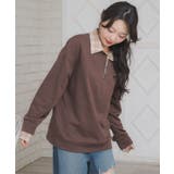 シャツレイヤード風トレーナー | RETRO GIRL | 詳細画像17 