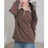 BRN0 | シャツレイヤード風トレーナー | RETRO GIRL