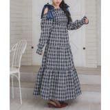 C/BLU | ベロアリボンチェックOP | RETRO GIRL