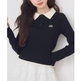 BLK1 | 2枚襟リブNTPO | RETRO GIRL