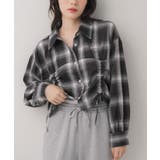 フロントドロストチェックSH | RETRO GIRL | 詳細画像1 