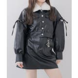 【セットアップ対応】フェイクファーレザージャケット | RETRO GIRL | 詳細画像1