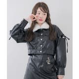 【セットアップ対応】フェイクファーレザージャケット | RETRO GIRL | 詳細画像6