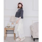 肩あきロゴ刺繍Tee | RETRO GIRL | 詳細画像10 